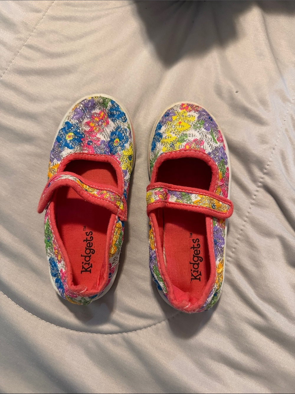Kidgets Floral Mary Jane Shoes in Pink Multi